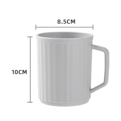 Plastmasas vannas istabas krūze ar rokturi zobu birstes turētāju organizators Neplīstoši atkārtoti lietojami mutes skalošanas kausi Ceļojumu piederumi