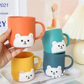 Cana de baie Modern Minimalist Protectia mediului Generic Corp de pahar Capacitate mare Dinti Sticla Apa de gura Cupa Anti-alunecare Nou