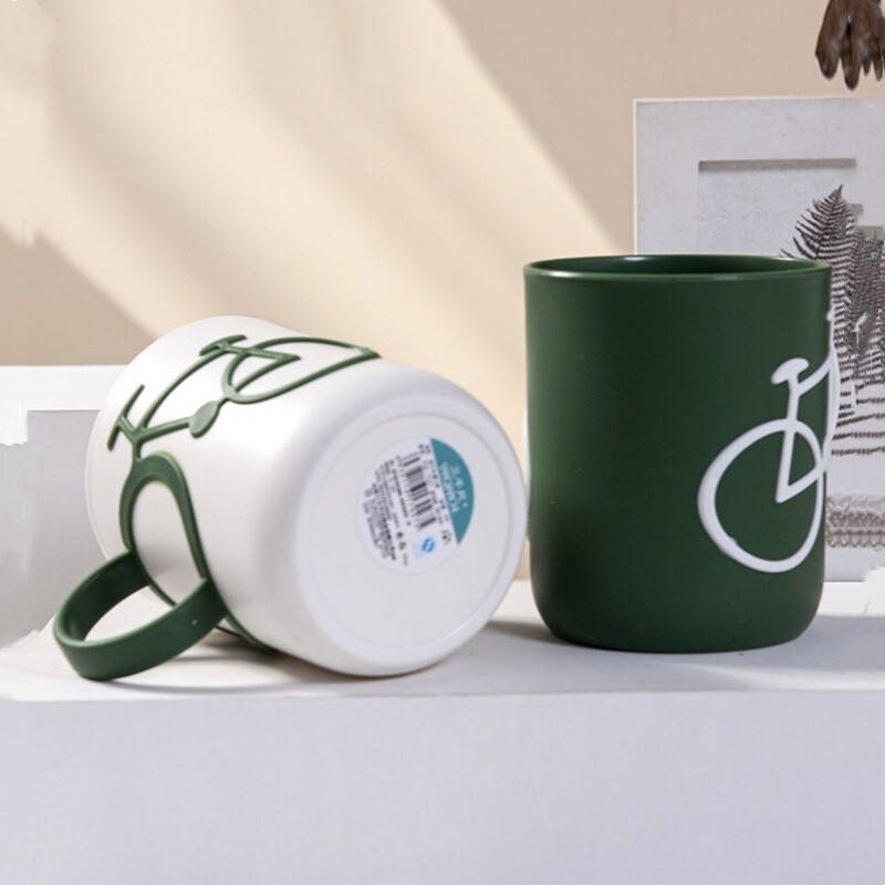 Jednostavna slatka čašica za biciklističku četkicu za zube Nesalomljiva šalica za ispiranje usta Studentska kreativna šalica za držač četkice za zube za kupaonski pribor