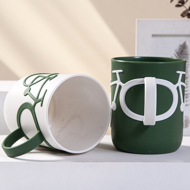 Jednostavna slatka čašica za biciklističku četkicu za zube Nesalomljiva šalica za ispiranje usta Studentska kreativna šalica za držač četkice za zube za kupaonski pribor