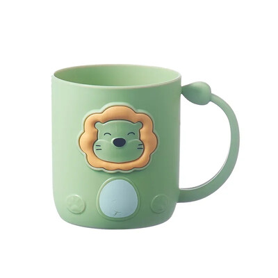 Jauna radošā multfilma lauva bērniem meitene zēnam mutes skalošanas krūze PP materiāla tīrīšanas krūze plastmasas vannas istabas zobu birstes kauss