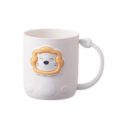 Jauna radošā multfilma lauva bērniem meitene zēnam mutes skalošanas krūze PP materiāla tīrīšanas krūze plastmasas vannas istabas zobu birstes kauss