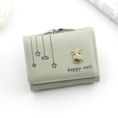 Portofele din piele pentru femei Portofel drăguț la modă Poșetă scurtă pentru studenți Suport carduri Poșeta pentru femei Mici genți de bani iepure