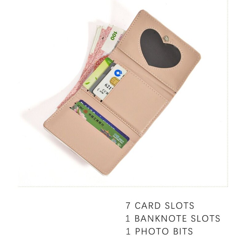 Fashion Girl's Dream Ballet Rabbit Bear Short Wallet Cute Woman Money Bag Multi Slot PU Портмоне за монети Преносими държачи за карти