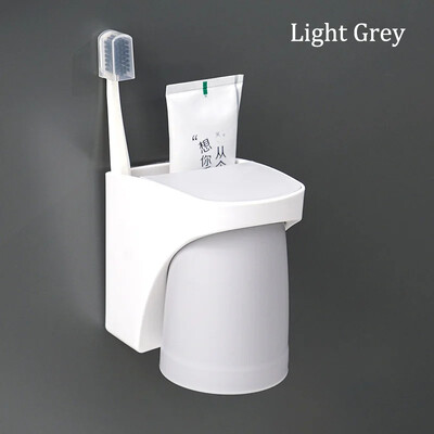 Magnetic Attraction Couple zobu birstes kauss pie sienas stiprināms mutes skalojamā līdzekļa krūze Gargle tases turētājs ķemmes zobu birstes turētājs vannas istabas piederumi