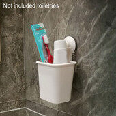Stalak Vakumska čašica Višenamjenski zidni držač kućanskih četkica za zube Oprema za kućnu kupaonicu Plastična vakuumska čašica