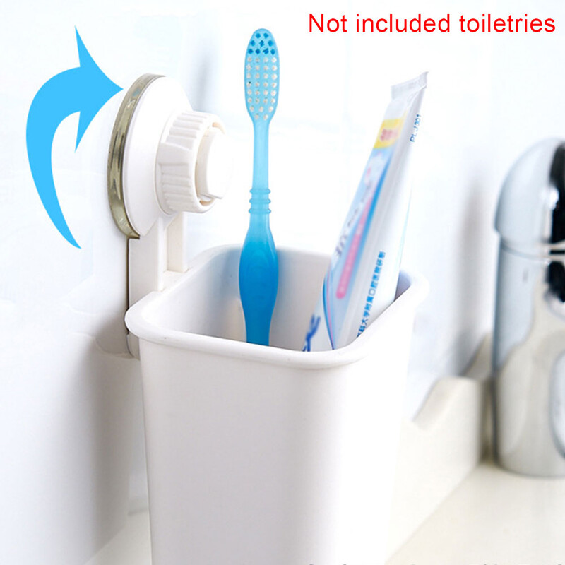 Stalak Vakumska čašica Višenamjenski zidni držač kućanskih četkica za zube Oprema za kućnu kupaonicu Plastična vakuumska čašica