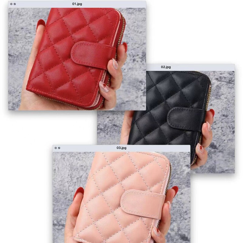 Lihtne naiste lühike armas rahakott Mitme kaardiga orelikott Väike ja kerge