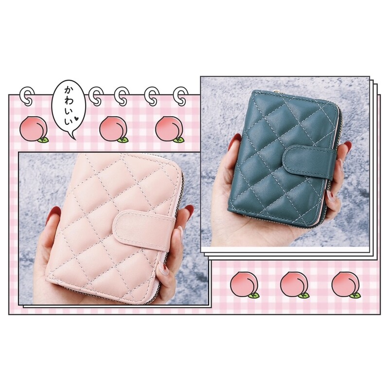 Lihtne naiste lühike armas rahakott Mitme kaardiga orelikott Väike ja kerge