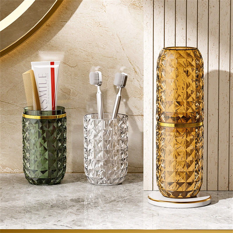 Praktična čašica četkice za zube Luksuzna kutija za pohranu paste za zube Za vanjska putovanja Kampiranje Kreativni kupaonski držač paste za zube