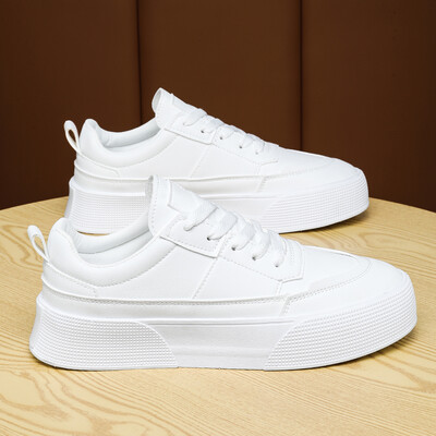 Valged tossud, meeste mood, vabaajajalatsid, tossud meestele Briti stiilis meeste lõuendist vulkaniseeritud kingad meestele