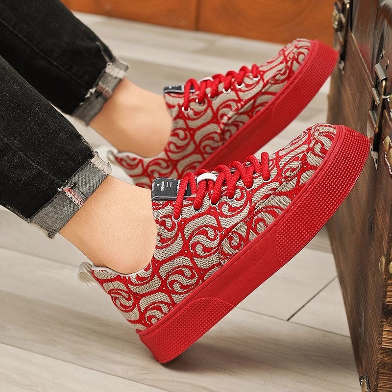 Pantofi pentru bărbați din pânză respirabilă de vară, cu plasă versatilă, cu talpă groasă, pantofi casual de bord, cu fund plat, pantofi confortabili pentru mers în aer liber