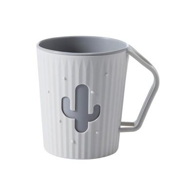 Cupă pentru periuță de dinți cu cactus de desene animate Cupă pentru periuță de dinți de baie dublă îngroșată pentru adulți și copii Suport pentru periuță de dinți cuplu o cană de baie
