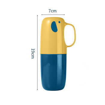 Преносима чаша за четка за зъби за баня Държач за паста за зъби Калъф за съхранение Кутия Органайзер Чаша за съхранение на тоалетни принадлежности за пътуване Нов Creative