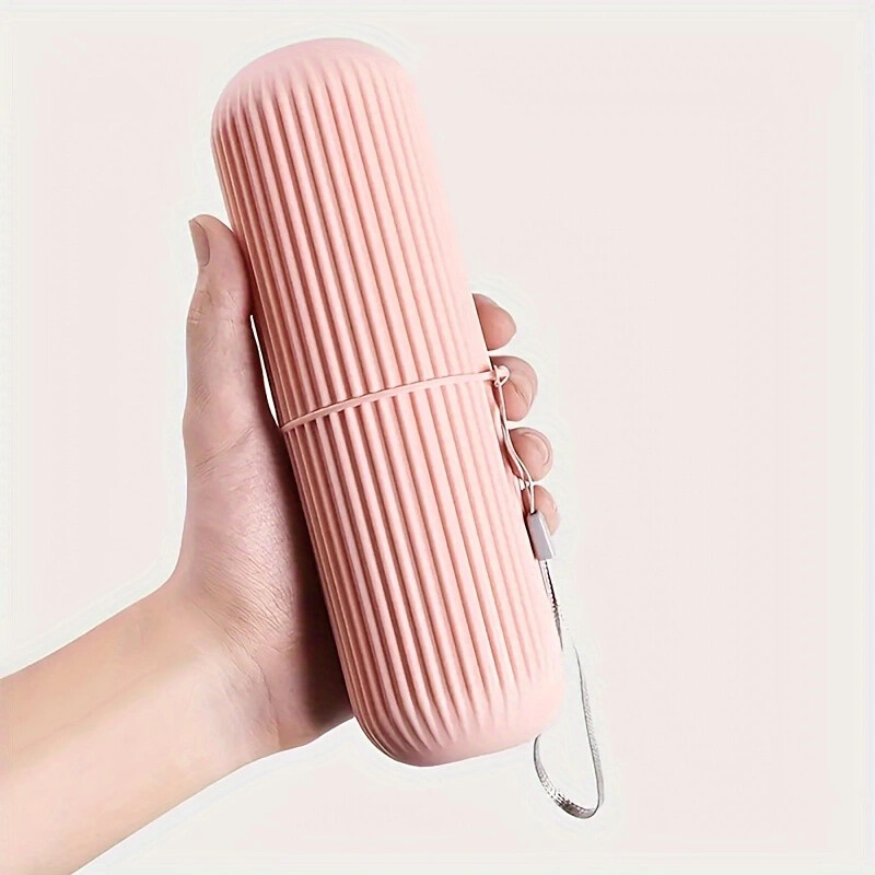 1 tk, kaasaskantav välimatkareiside hambaharjakarbi komplekt, kaanega suuveetops hambapasta traksid Hambaharja hoiukarbis suuveetops