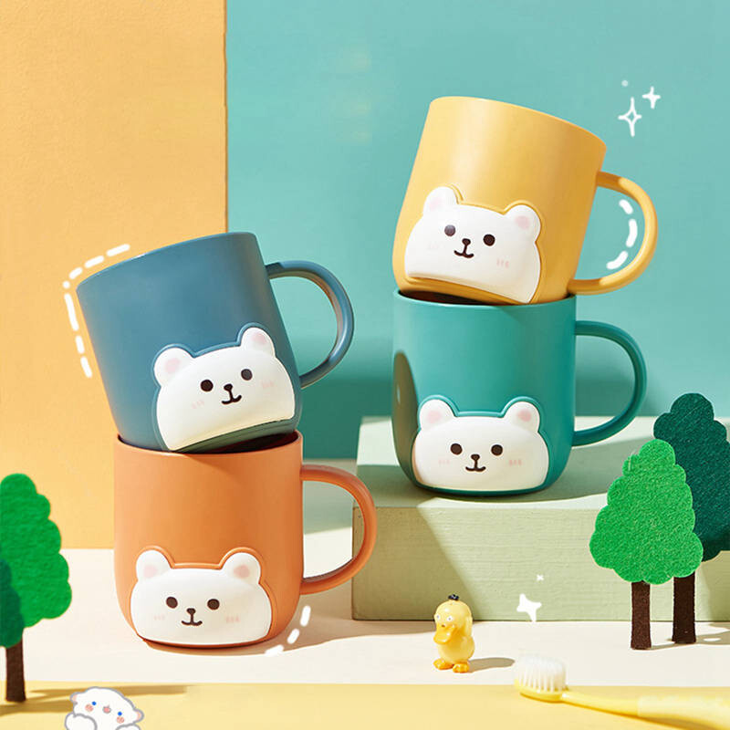 Pahar de baie, pahar pentru periuță de dinți, pahar de băut refolosibil, indestructibil, suport pentru periuță de dinți, pahar de plastic pentru acasă, familie, copii