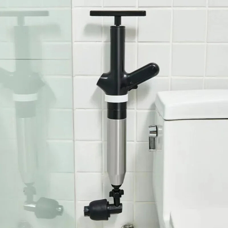 Dragă pentru țevi de toaletă din oțel inoxidabil Set de instrumente de dragare de înaltă presiune pentru uz casnic Cilindru cu perete îngroșat robust și sigur