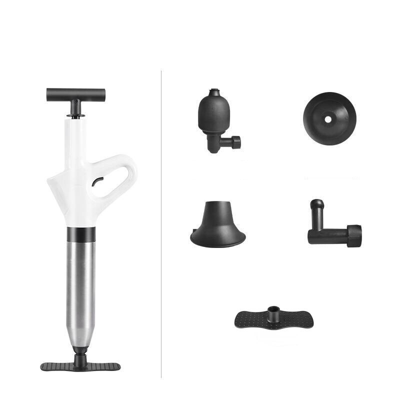 Dragă pentru țevi de toaletă din oțel inoxidabil Set de instrumente de dragare de înaltă presiune pentru uz casnic Cilindru cu perete îngroșat robust și sigur