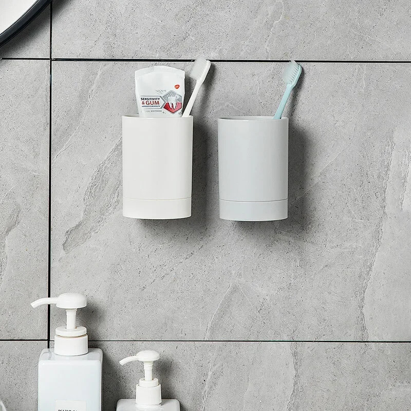 Vannituba ilma puurimiseta Vastupidav hambaharja hoidiku tassi jaotur Multifunktsionaalne tassi kruusihoidja hoiurest Vannitoa tarvikud