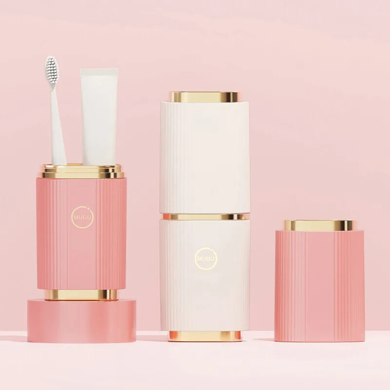 Izvelkams birstes turētājs ar vāku vannas istabai un tualetei bez urbšanas, pie sienas stiprināms birstes turētājs, putekļu necaurlaidīgs glāžu turētāja uzglabāšanas statīvs