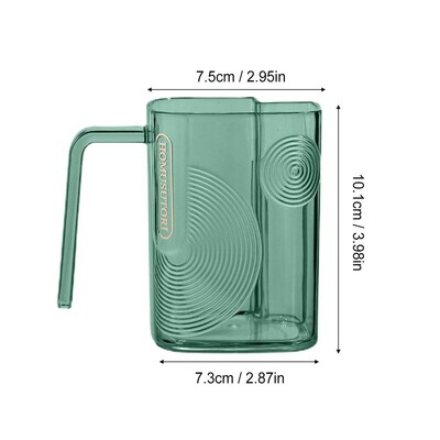 Kerge luksuslik hambaharjatopsiga korduvkasutatav joogitrummel suu pesemiseks koos tühjendusavaga Suuveetops Vannitoa hotellitarbed