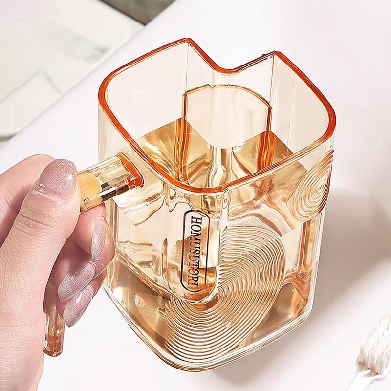 Kerge luksuslik hambaharjatopsiga korduvkasutatav joogitrummel suu pesemiseks koos tühjendusavaga Suuveetops Vannitoa hotellitarbed