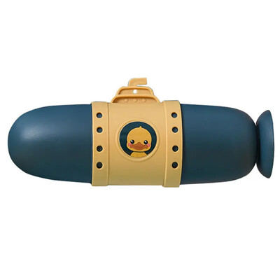 Pahare de baie cu stil submarin Suport pentru pastă de dinți portabil pentru periuță de dinți Cutie de depozitare submarină Organizator de călătorie două căni.