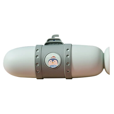 Pahare de baie cu stil submarin Suport pentru pastă de dinți portabil pentru periuță de dinți Cutie de depozitare submarină Organizator de călătorie două căni.