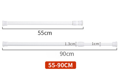 Tijă extensibilă multifuncțională cu arc, cortină reglabilă, stâlp telescopic, tije pentru agățat de uz casnic, produs pentru baie
