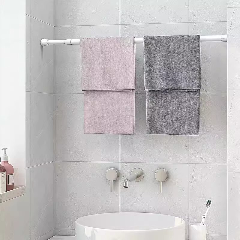 Tijă extensibilă multifuncțională cu arc, cortină reglabilă, stâlp telescopic, tije pentru agățat de uz casnic, produs pentru baie