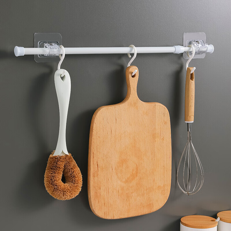 Tijă extensibilă multifuncțională cu arc, cortină reglabilă, stâlp telescopic, tije pentru agățat de uz casnic, produs pentru baie