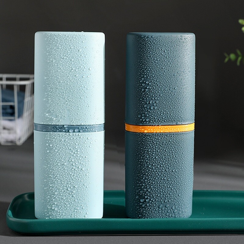 1db fogkefe utazó tok Utazó fogkefetartó tok Hordozható utazó fogkefe tok utazó kemping üzleti útra