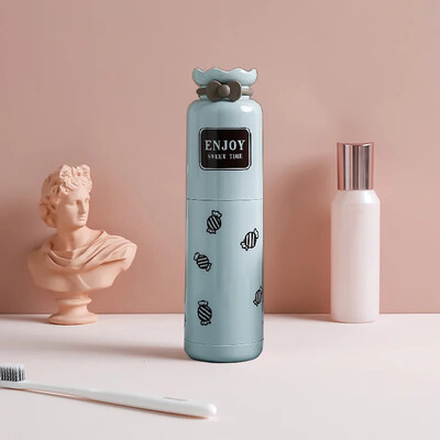 Pārnēsājamas ceļojumu multfilmas Lācis Mutes skalošanas krūzes Daudzfunkcionāla glabātuve zobu birstes futrālim konteineru piederumi bērniem, meitenēm, zēniem