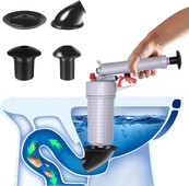 Ventuze de toaletă Chiuvete de canalizare Bazin Pompă de aer Deblocator de presiune Dragă țeavă Plunger Dispozitiv de curățare a scurgerii Eliminator manual de înfundat
