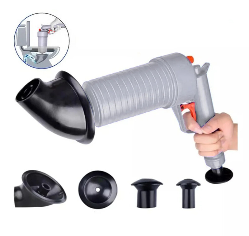 Ventuze de toaletă Chiuvete de canalizare Bazin Pompă de aer Deblocator de presiune Dragă țeavă Plunger Dispozitiv de curățare a scurgerii Eliminator manual de înfundat