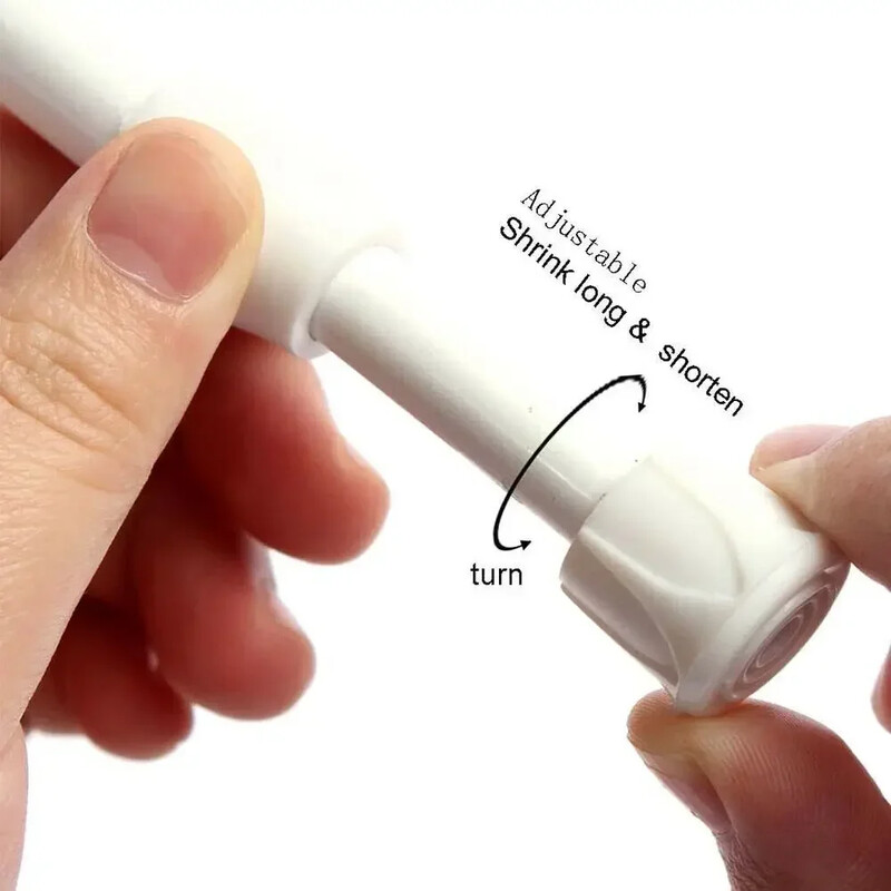 30-110cm Daugiafunkcis spyruoklinis pailginamas teleskopinis užuolaidos stulpo įtempimo bėgis Tinklo stulpas tinklo strypai užuolaidos teleskopinės