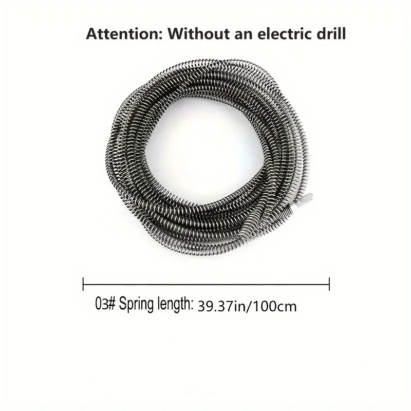 Električni čistač odvoda za teške uvjete rada Bager s oprugom Bager za vodoinstalaterstvo u kućanstvu Odčepljivanje WC-a Umivaonici Kuhinja Alati za čišćenje kupaonice