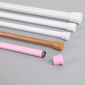 Tijă pentru perdea de duș cu tensiune reglabilă, portantă, fără găurire, stâlp telescopic robust pentru ferestre, ușă de baie