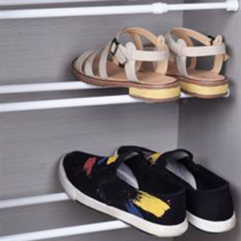 Tijă pentru perdea de duș cu tensiune reglabilă, portantă, fără găurire, stâlp telescopic robust pentru ferestre, ușă de baie