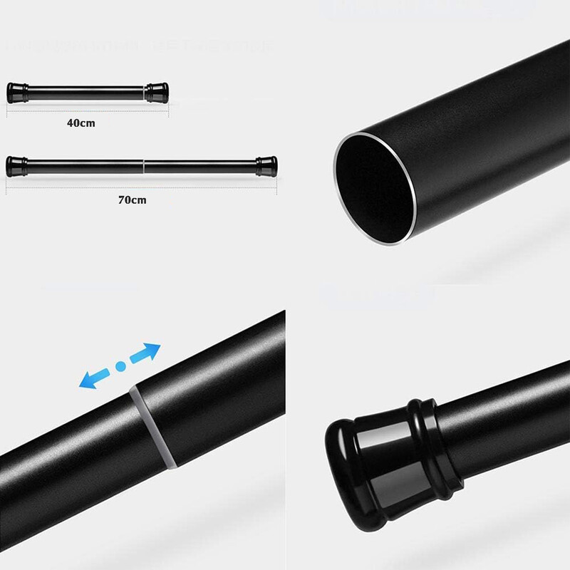 Podesiva prilagodljiva šipka za zavjese, nosiva zatezna šipka bez bušenja za vrata kade za tuširanje