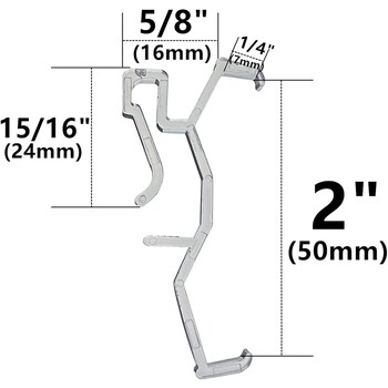 Щипки за престилка Прозрачна пластмасова скоба за държач за щори за прозорци, части за хоризонтални изкуствени и дървени щори