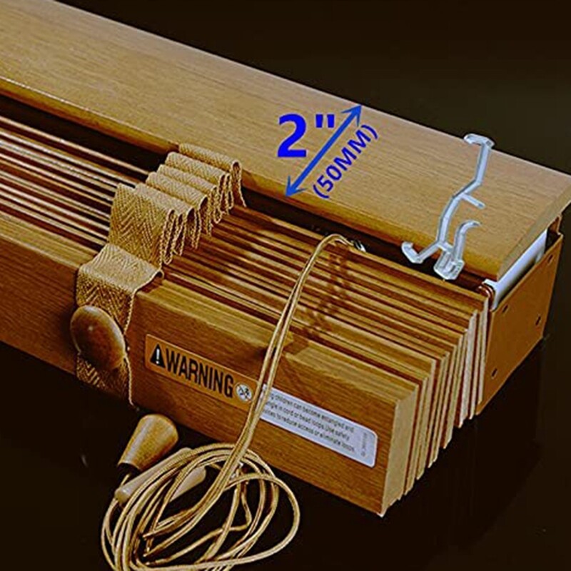 Agrafe pentru jaluzele din plastic transparent Clip pentru suport pentru jaluzele, piese orizontale de jaluzele din lemn artificial