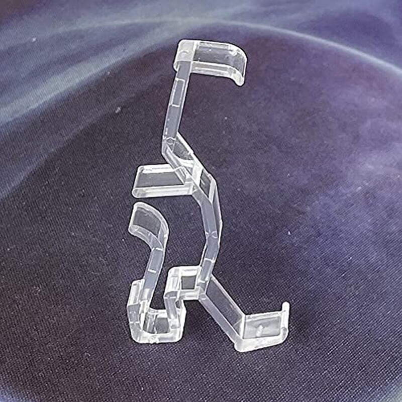 Agrafe pentru jaluzele din plastic transparent Clip pentru suport pentru jaluzele, piese orizontale de jaluzele din lemn artificial