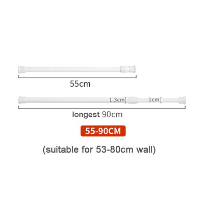 Višenamjenska opružna teleskopska šipka od 30-110 cm, podesiva viseća šipka, produžni stupovi, kuke, metalna šipka za kupaonicu bez bušenja