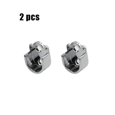 Suport util tijă pentru dulap pentru haine 2 Suport tijă pentru perdea de duș 16 mm/19 mm/22 mm/25 mm Ușor de instalat argintiu