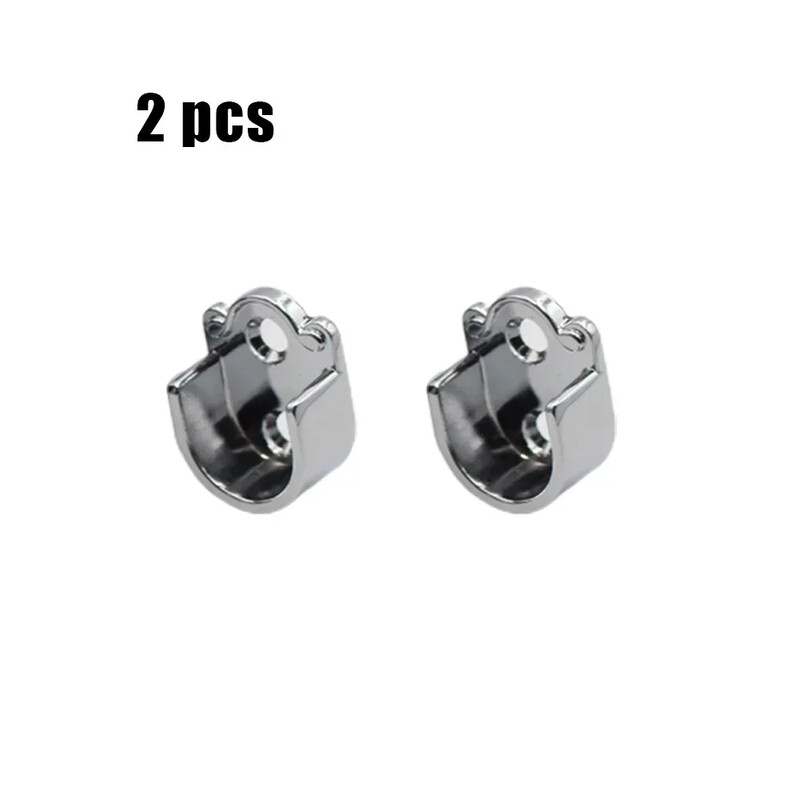 Suport util tijă pentru dulap pentru haine 2 Suport tijă pentru perdea de duș 16 mm/19 mm/22 mm/25 mm Ușor de instalat argintiu