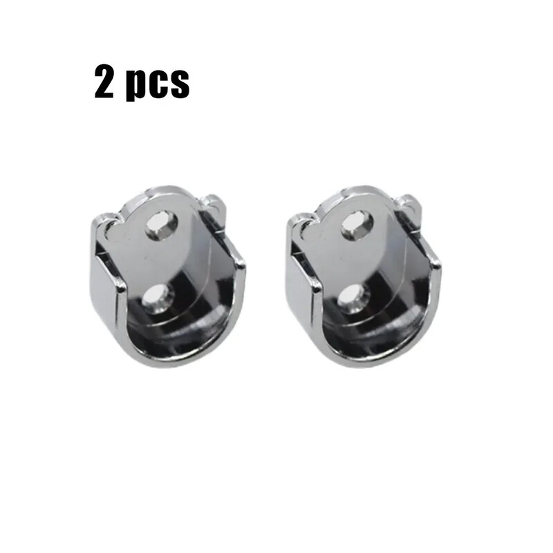 Suport util tijă pentru dulap pentru haine 2 Suport tijă pentru perdea de duș 16 mm/19 mm/22 mm/25 mm Ușor de instalat argintiu