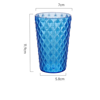 1 bucată ceașcă de lux pentru gargară, ceașcă pentru spălat și periaj, set de acasă, periuță de dinți, cuplu, ceașcă pentru gargară, pahare de baie din plastic transparent