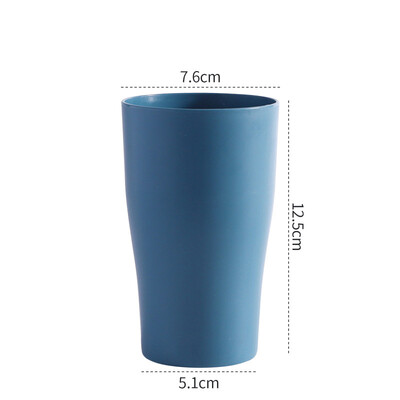 Plastmasas atkārtoti lietojamas vannas istabas krūzes Vienkārša zobu birstes krūze Mājsaimniecības mazgāšanas glāze 400 ml Lielas ietilpības vannas istabas piederumi