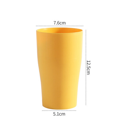 Plastmasas atkārtoti lietojamas vannas istabas krūzes Vienkārša zobu birstes krūze Mājsaimniecības mazgāšanas glāze 400 ml Lielas ietilpības vannas istabas piederumi